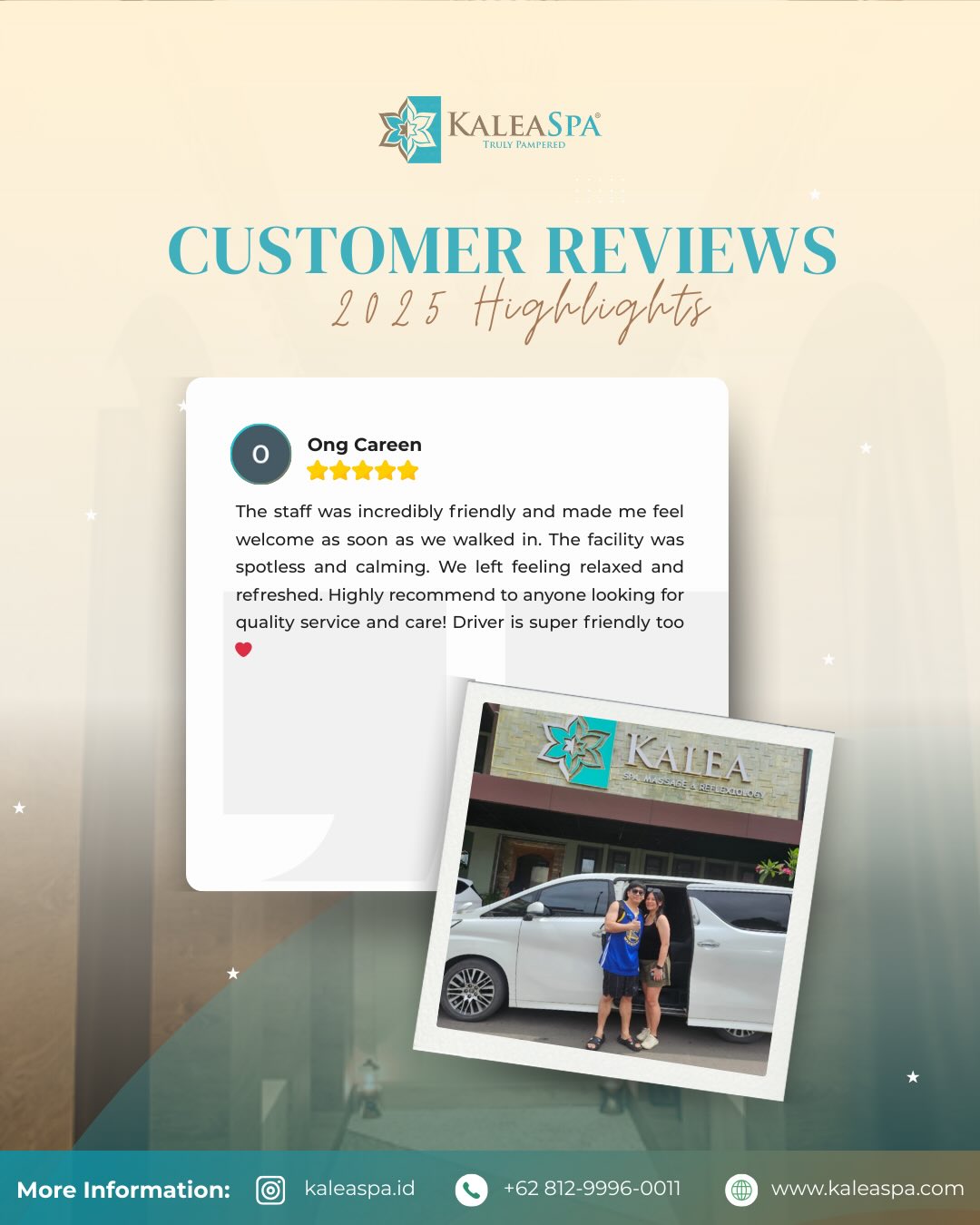 Ong Careen review at Kalea Spa Batam
